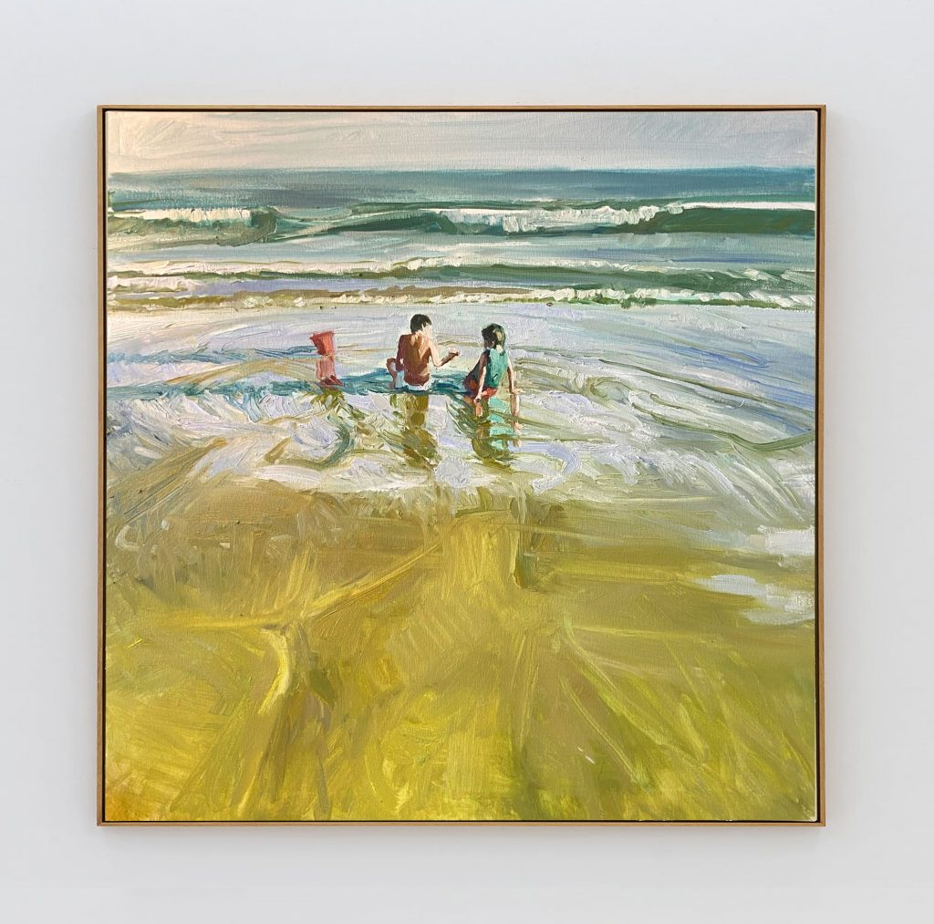El rastro del agua - 80x80 cm - Óleo sobre lienzo - Ana P. Serres - VYA Art Gallery